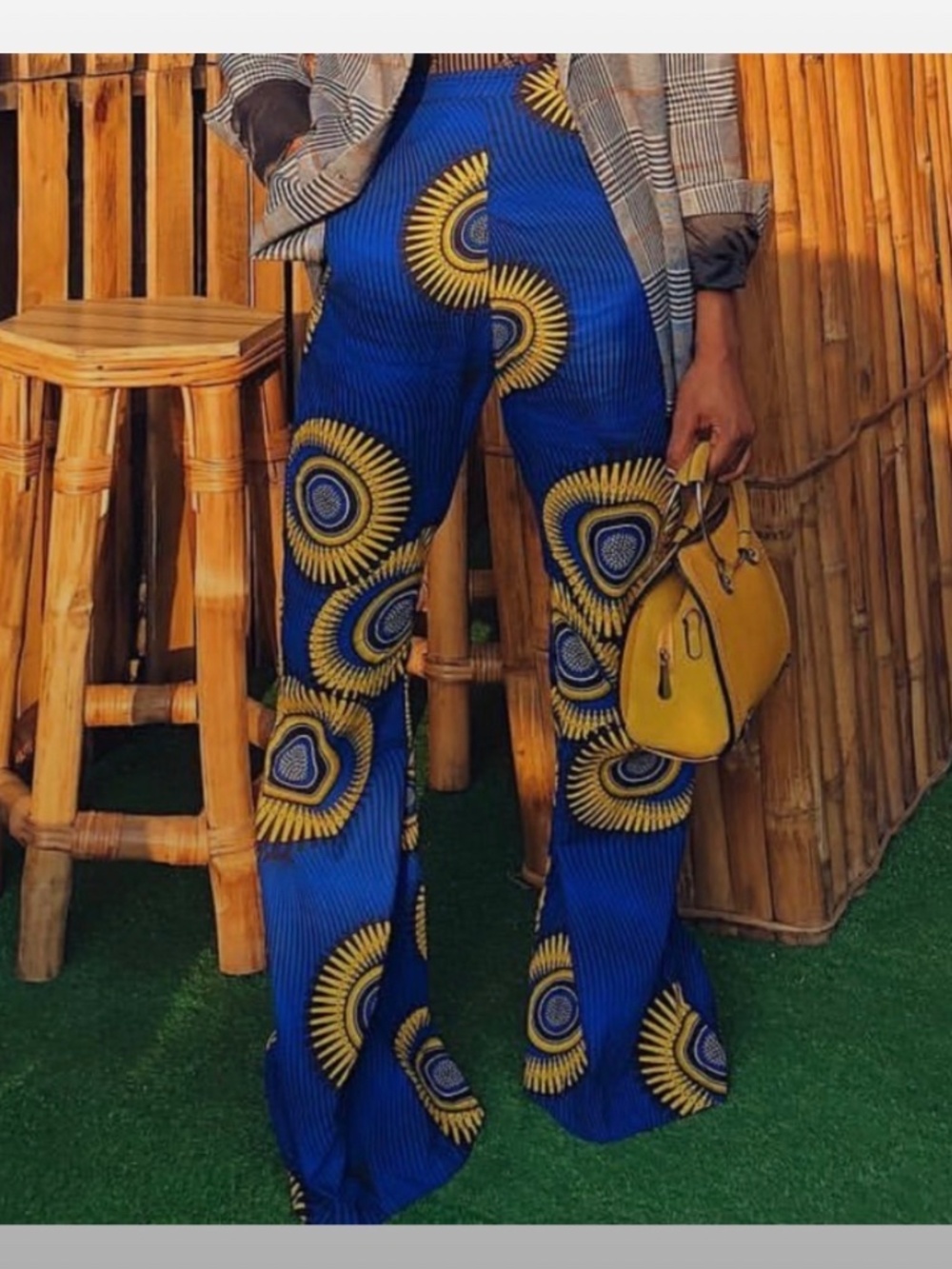 African print, elegant pants